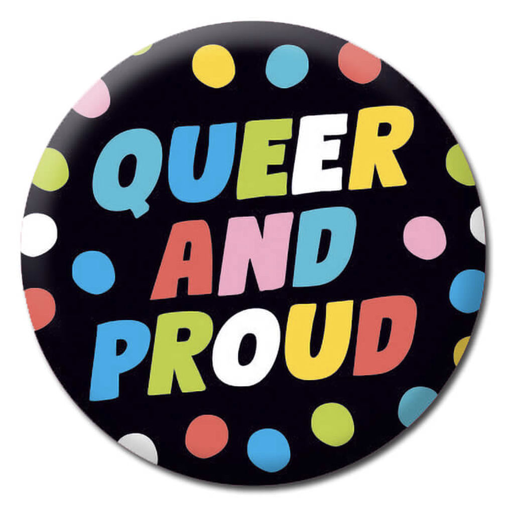 DM QUEER AND PROUD BADGE | GAYT STORE